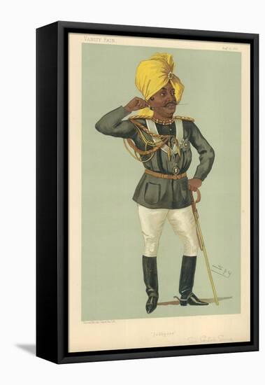 The Maraj Sir Pertab Sing, Jodhpore, 27 August 1887, Vanity Fair Cartoon-Sir Leslie Ward-Framed Stretched Canvas