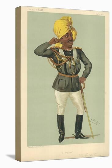 The Maraj Sir Pertab Sing, Jodhpore, 27 August 1887, Vanity Fair Cartoon-Sir Leslie Ward-Stretched Canvas