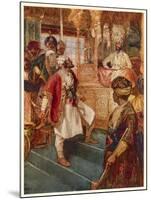 The Maratha Leader Shivaji Defies the Mogul Emperor Aurugzeb at Delhi-null-Mounted Art Print