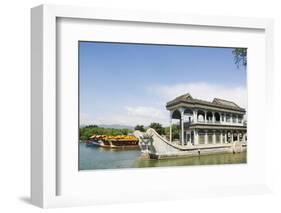 The Marble Boat at Yihe Yuan (The Summer Palace), UNESCO World Heritage Site, Beijing, China, Asia-Christian Kober-Framed Photographic Print