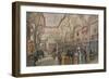 The Marble Hall of the Ambraser Gallery in the Lower Belvedere, Vienna, 1876 (W/C)-Carl Goebel-Framed Giclee Print