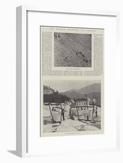 The Marble Quarries of Carrara-null-Framed Giclee Print