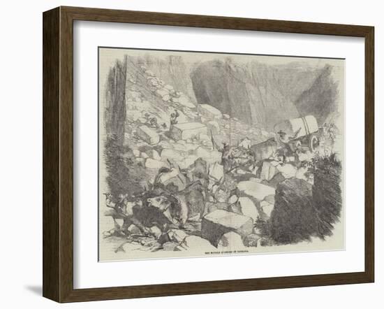 The Marble Quarries of Carrara-null-Framed Giclee Print