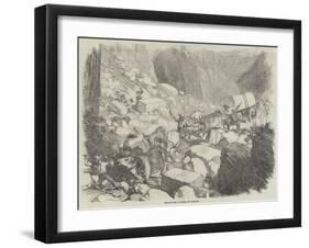 The Marble Quarries of Carrara-null-Framed Giclee Print