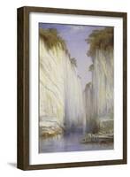 The Marble Rocks - Nerbudda Jubbolpore-Edward Lear-Framed Giclee Print