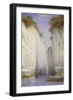 The Marble Rocks - Nerbudda Jubbolpore-Edward Lear-Framed Giclee Print
