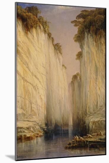 The Marble Rocks - Nerbudda Jubbulpore-Edward Lear-Mounted Giclee Print