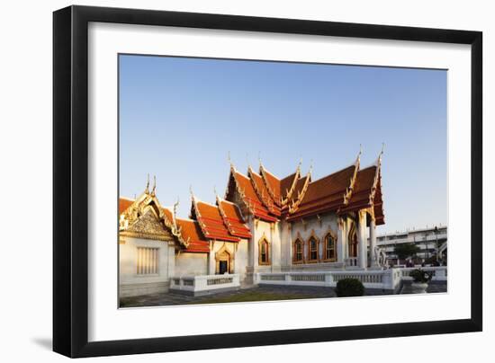 The Marble Temple (Wat Benchamabophit), Bangkok, Thailand, Southeast Asia, Asia-Christian Kober-Framed Photographic Print