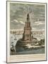 The Marble Watch Tower or Lighthouse Erected by Ptolemy Soter on the Island of Pharos, Near the…-null-Mounted Giclee Print