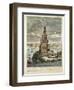 The Marble Watch Tower or Lighthouse Erected by Ptolemy Soter on the Island of Pharos, Near the…-null-Framed Giclee Print