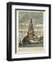 The Marble Watch Tower or Lighthouse Erected by Ptolemy Soter on the Island of Pharos, Near the…-null-Framed Giclee Print