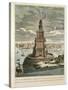 The Marble Watch Tower or Lighthouse Erected by Ptolemy Soter on the Island of Pharos, Near the…-null-Stretched Canvas