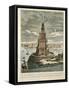 The Marble Watch Tower or Lighthouse Erected by Ptolemy Soter on the Island of Pharos, Near the…-null-Framed Stretched Canvas