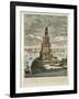 The Marble Watch Tower or Lighthouse Erected by Ptolemy Soter on the Island of Pharos, Near the…-null-Framed Giclee Print