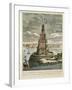 The Marble Watch Tower or Lighthouse Erected by Ptolemy Soter on the Island of Pharos, Near the…-null-Framed Giclee Print