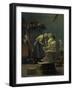 The Marble Work, The Artist Sculpting Tanagra, or The Artist's Model, 1890-Jean Leon Gerome-Framed Premium Giclee Print