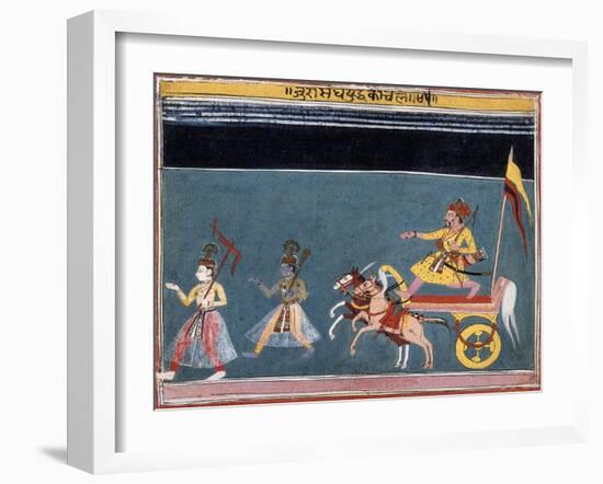 The March Against Jarasandha-null-Framed Art Print