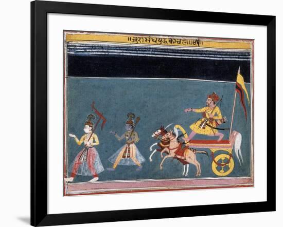 The March Against Jarasandha-null-Framed Art Print