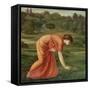 The March Marigold, C.1870-Edward Burne-Jones-Framed Stretched Canvas