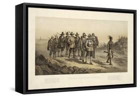 The March of Miles Standish-null-Framed Stretched Canvas