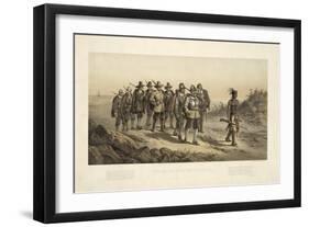 The March of Miles Standish-null-Framed Giclee Print