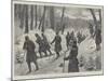 The March of the 5th Prussian Rifle Battalion on Snow-Shoes Through the Giant's Mountains, Silesia-Amedee Forestier-Mounted Giclee Print