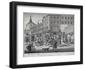 The March of the Medical Militants to the Siege of Warwick Lane Castle, London, 1768-John June-Framed Giclee Print