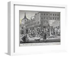 The March of the Medical Militants to the Siege of Warwick Lane Castle, London, 1768-John June-Framed Giclee Print