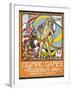 The March Of the Nations, Each Athlete Waving a Flag. Sweden 1912 Olympic Games Poster Stamp-null-Framed Giclee Print