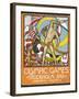 The March Of the Nations, Each Athlete Waving a Flag. Sweden 1912 Olympic Games Poster Stamp-null-Framed Giclee Print