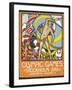 The March Of the Nations, Each Athlete Waving a Flag. Sweden 1912 Olympic Games Poster Stamp-null-Framed Giclee Print