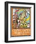 The March Of the Nations, Each Athlete Waving a Flag. Sweden 1912 Olympic Games Poster Stamp-null-Framed Premium Giclee Print