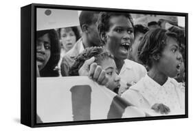 The March on Washington: A Group from Detroit, 28th August 1963-Nat Herz-Framed Stretched Canvas