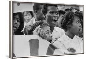 The March on Washington: A Group from Detroit, 28th August 1963-Nat Herz-Framed Photographic Print