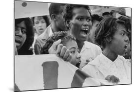 The March on Washington: A Group from Detroit, 28th August 1963-Nat Herz-Mounted Photographic Print