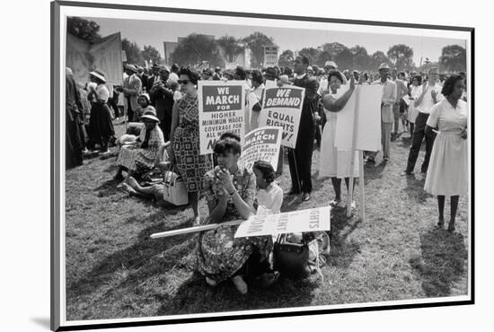 The March on Washington: At Washington Monument Grounds, 28th August 1963-Nat Herz-Mounted Photographic Print