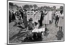 The March on Washington: At Washington Monument Grounds, 28th August 1963-Nat Herz-Mounted Photographic Print