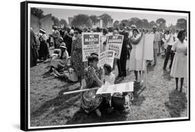 The March on Washington: At Washington Monument Grounds, 28th August 1963-Nat Herz-Framed Stretched Canvas