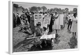 The March on Washington: At Washington Monument Grounds, 28th August 1963-Nat Herz-Framed Photographic Print