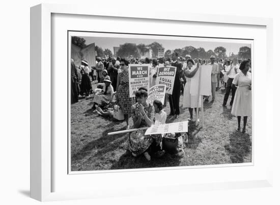 The March on Washington: At Washington Monument Grounds, 28th August 1963-Nat Herz-Framed Photographic Print