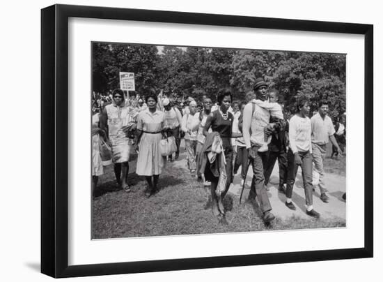 The March on Washington: Freedom Walkers, 28th August 1963-Nat Herz-Framed Photographic Print