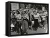 The March on Washington: Ladies Garment Workers' Union Marching on Constitution Avenue, 28th…-Nat Herz-Framed Stretched Canvas