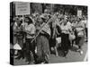 The March on Washington: Ladies Garment Workers' Union Marching on Constitution Avenue, 28th…-Nat Herz-Stretched Canvas