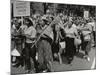 The March on Washington: Ladies Garment Workers' Union Marching on Constitution Avenue, 28th…-Nat Herz-Mounted Photographic Print