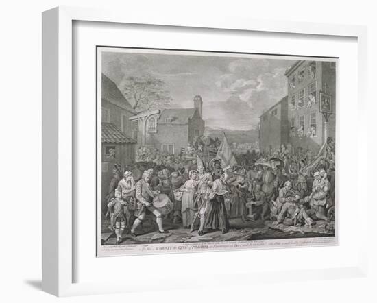 The March to Finchley, 1761-Luke Sullivan-Framed Giclee Print