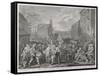 The March to Finchley, 1761-Luke Sullivan-Framed Stretched Canvas