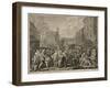 The March to Finchley-William Hogarth-Framed Giclee Print
