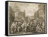 The March to Finchley-William Hogarth-Framed Stretched Canvas