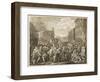 The March to Finchley-William Hogarth-Framed Art Print