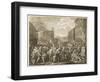 The March to Finchley-William Hogarth-Framed Art Print